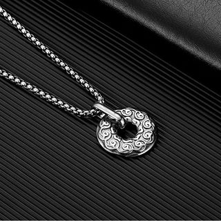 Buddha Gift Tibetan Om Mani Padme Hum Peace Buckle Creativity Necklace Pendant