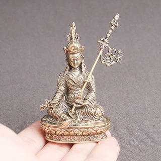Buddha Gift Padmasambhava Buddha Figure Serenity Copper Statue Decoration Temple Ornament
