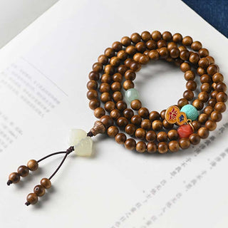Buddha Gift Tibetan Rosewood Protection Calm Bracelet Mala