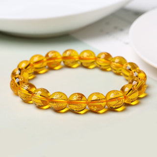 Buddha Gift Tibet White Crystal Black Onyx Om Mani Padme Hum Meditation Bracelet