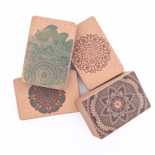 Buddha Gift Tibetan Mandala Mindful Yoga Cork Block