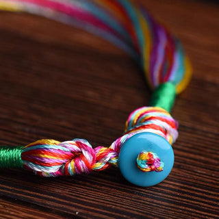 Buddha Gift Tibetan Handmade Five Colorful Thread Dragon Boat Festival Protection Adult Child String Bracelet