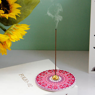 Buddha Gift Colorful Pattern Ceramic Blessing Stick Incense Burner