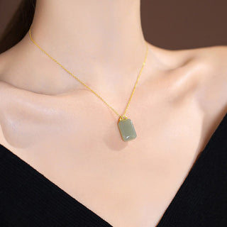 Buddha Gift 925 Sterling Silver Natural Hetian Jade Cyan Jade Luck Laughing Buddha Butterfly Necklace Pendant