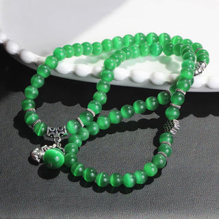 Buddha Gift Cat Eye PiXiu Support Triple Wrap Bracelet