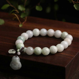 Buddha Gift Natural Jade Pi Xiu Buddha Gourd Apple Success Bracelet