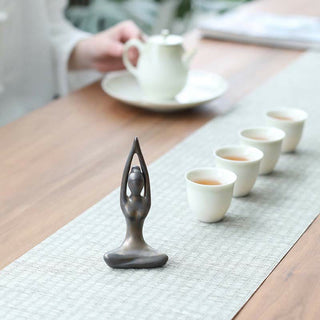 Buddha Gift Abstract Yoga Meditation Exercise Ceramics Spiritual Figurine Sculpture Decoration