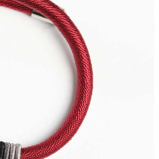 Buddha Gift 925 Sterling Silver Om Mani Padme Hum Peace Red String Bracelet
