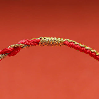 Buddha Gift Handmade Chinese Zodiac Rabbit Rooster Rat Horse Dragon Protection Braid String Bracelet