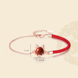 ❗❗❗A Flash Sale- Buddha Gift 925 Sterling Silver Year of the Dragon Cinnabar Red Agate Dragon Protection Bracelet Necklace Pendant Earrings Ring