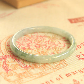 Buddha Gift Natural Jade Peace Healing Bangle Bracelet