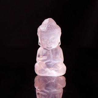 Buddha Gift Various Crystal Amethyst Pink Crystal White Crystal Citrine Buddha Carved Spiritual Healing Necklace Pendant Decoration