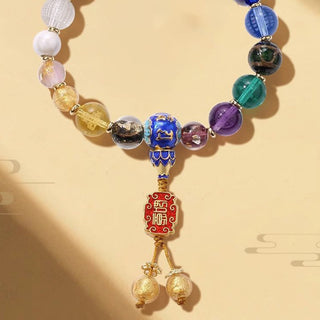Buddha Gift Tibetan Colorful Incense Ash Liuli Glass Bead Om Mani Padme Hum Dorje Vajra 18 Beads Wrist Mala