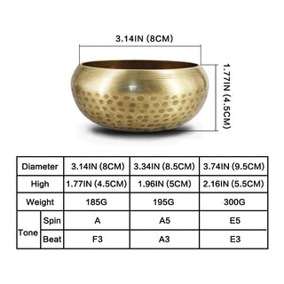 Tibetan Meditation Sound Bowl Handcrafted for Healing and Mindfulness Singing Bowl Set