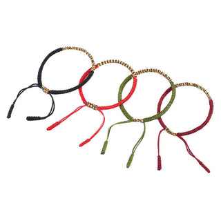 Buddha Gift Tibetan Handmade Multicolor King Kong Knot Luck Strength Braided Bracelet