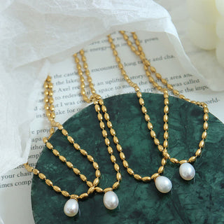 Buddha Gift Pearl Bead Peace Necklace Pendant