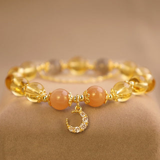 Buddha Gift Blessed Moon Citrine Abundant Energy Bracelet