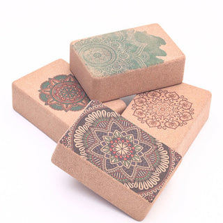 Buddha Gift Tibetan Mandala Mindful Yoga Cork Block