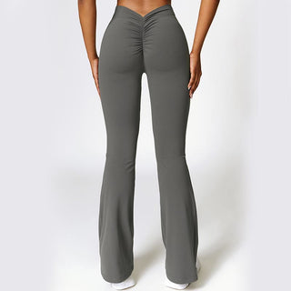 Buddha Gift High Waist Breathable Flare Pants For Sports Fitness Yoga