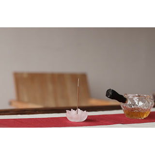 Buddha Gift Mini Lotus Liuli Crystal Healing Meditation Stick Incense Burner