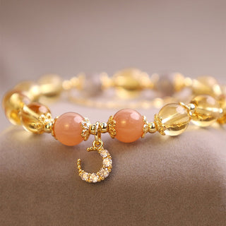 Buddha Gift Blessed Moon Citrine Abundant Energy Bracelet