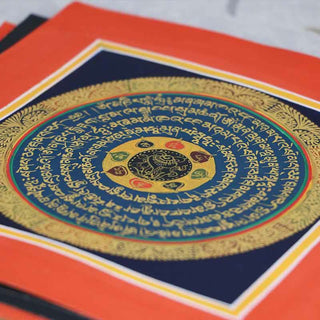 Buddha Gift Tibetan Handmade Thangka Painting Spiritual Blessing Blind Box Random Color Pattern
