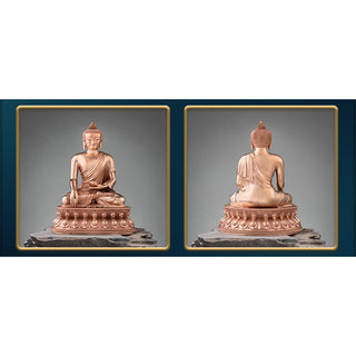 Buddha Gift Gautama Shakyamuni Buddha Figurine Serenity Copper Statue Home Decoration