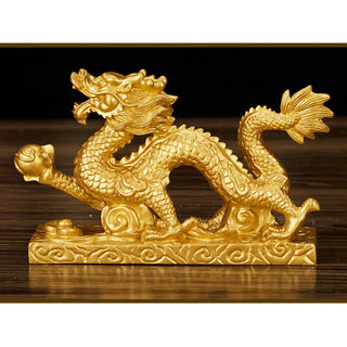 Buddha Gift Feng Shui Dragon Auspicious Cloud Wealth Luck Decoration