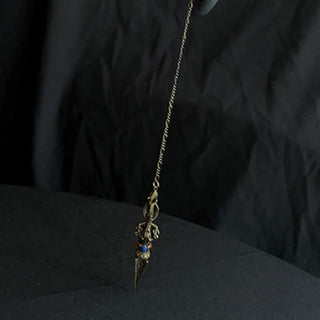 Buddha Gift Pentagram Eye of God Feather Hamsa Copper Healing Necklace Pendant Pendulum