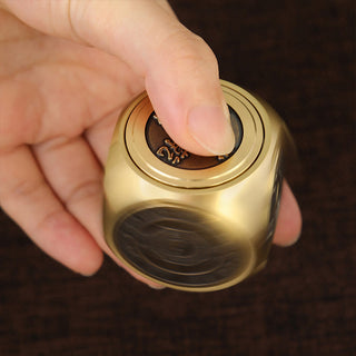 Buddha Gift Four Beasts Feng Shui Yin Yang Bagua Copper Coin Harmony Rotatable Decoration