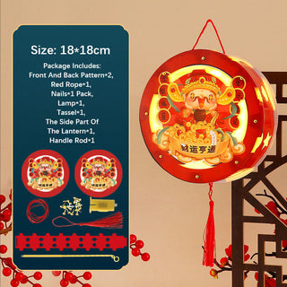 Buddha Gift DIY Good Luck Cute Rabbit Paper Lantern Lamp Mid-Autumn Festival Lantern Decoration