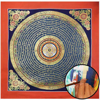 Buddha Gift Tibetan Handmade Thangka Painting Spiritual Blessing Blind Box Random Color Pattern
