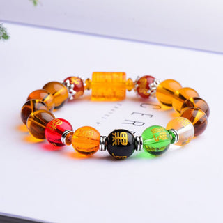 Buddha Gift Natural Citrine Fortune Happiness Bracelet