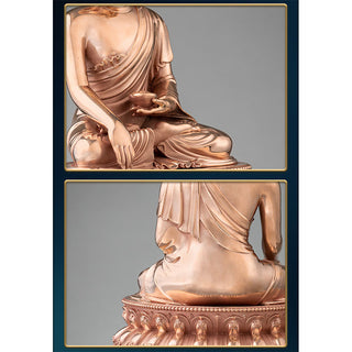 Buddha Gift Gautama Shakyamuni Buddha Figurine Serenity Copper Statue Home Decoration