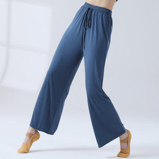 Buddha Gift Loose Modal Drawstring Wide Leg Pants For Yoga Dance