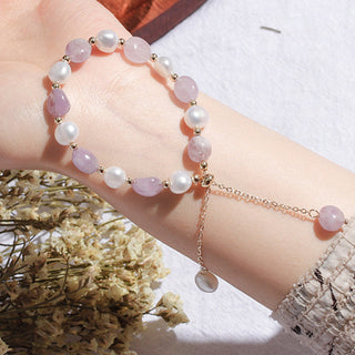 Buddha Gift Natural Blue Aventurine Crystal Pearl Bead Healing Bracelet