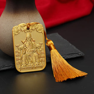Buddha Gift Feng Shui Auspicious Star Wenchang Pen Pagoda Koi Fish Car Hanging Decoration
