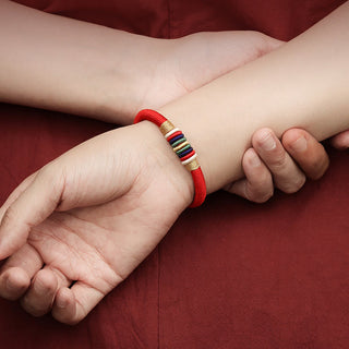 Buddha Gift Tibetan Handmade Colorful King Kong Knot Five Elements Luck Braid String Bracelet