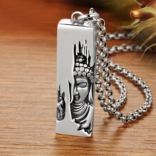 Buddha Gift Tathagata Buddha Strength Protection Amulet Lucky Pendant Necklace