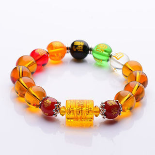 Buddha Gift Natural Citrine Fortune Happiness Bracelet