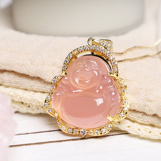 Buddha Gift Good Luck Laughing Buddha Necklace（测试）