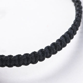 Buddha Gift Small Leaf Red Sandalwood Ebony Wood Cute Cat Head Calm Protection Braided Bracelet