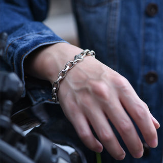 Buddha Gift Om Mani Padme Hum Double Dorje Copper Engraved Wisdom Bracelet