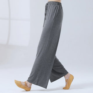 Buddha Gift Loose Modal Drawstring Wide Leg Pants For Yoga Dance
