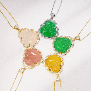Buddha Gift Good Luck Laughing Buddha Necklace（测试）
