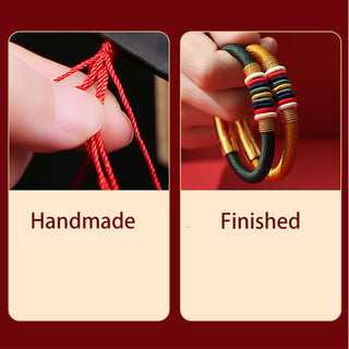 Buddha Gift Tibetan Handmade Colorful King Kong Knot Five Elements Luck Braid String Bracelet