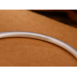 Buddha Gift Tibetan 999 Sterling Silver Om Mani Padme Hum Love Bracelet Bangle