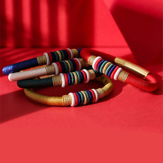 Buddha Gift Tibetan Handmade Colorful King Kong Knot Five Elements Luck Braid String Bracelet