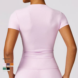 Buddha Gift Women Short Sleeve T-Shirt Top High Waist Leggings Pants For Sports Yoga