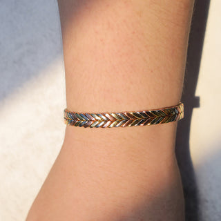 Buddha Gift Vintage Magnetic Copper Adjustable Cuff Bracelet Bangle